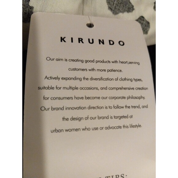 Kirundo Womens Embroidered Floral Leopard Ruffled‎ Cap Sleeve Soft  Dress Size M - Picture 4 of 8